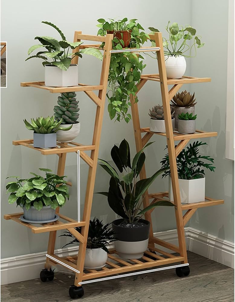 Amazon.com: Japanese-Style Solid Wood Plant Stand - Indoor/Outdoor